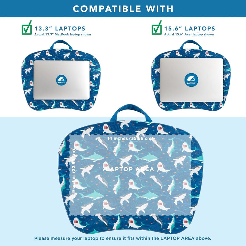 LapGear MyStyle Portable Lap Desk with Cushion - Shark - Fits up to 15.6 Inch Laptops - Style No. 45323 - Image 3